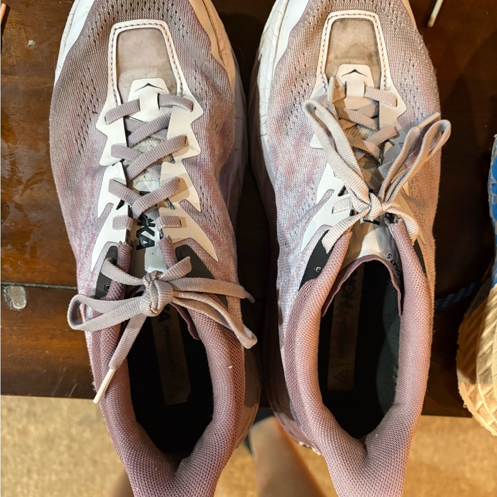 Hoka Women's Sneakers in Purple and White